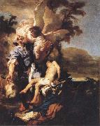 LISS, Johann The Sacrifice of Isaac oil